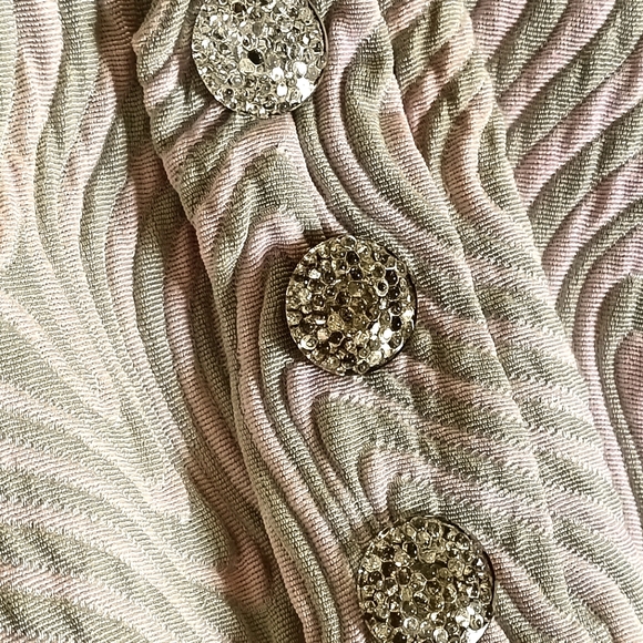 BEAUTIFUL 60S PINK AND GREEN MATLASSE DRESS! - Picture 3 of 16